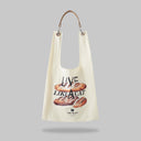 "BAGUETTE BAG" with detachable leather strap