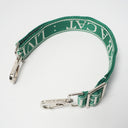 Embroidered nylon strap detached detail view