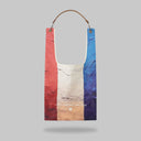 "Red White Blue" Toby Bag with detachable leather strap