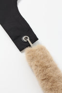 (Pre-order : Ships from 10 Dec 2025) "Skateboarding Lucky Cat" Toby Bag with detachable faux fur strap