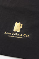 (Pre-order : Ships from 10 Dec 2025) "Skateboarding Lucky Cat" Toby Bag with detachable faux fur strap