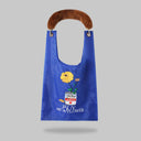 "Buy Me a Flower" Organza toby bag with detachable faux fur strap