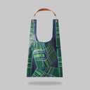 "Green Tartan" Toby Bag with detachable leather strap