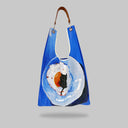 "Snooze Over Food" Toby Bag with detachable leather strap