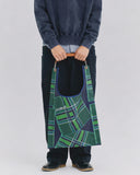 "Green Tartan" Toby Bag with detachable leather strap