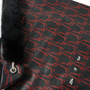 "Ribbon Chic" Toby Bag with detachable faux fur strap