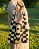 "Echo Cat" Toby Bag with detachable leather strap