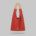 Fortune Jockey Toby Bag - Back view showing minimalist design with gold cat logo and 'Live Like A Cat' text