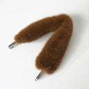 "RUN AWAY" Toby Bag with detachable faux fur strap