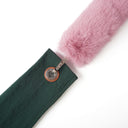 "I DON'T CARE" Toby Bag with detachable faux fur strap