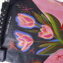 "Unrushed Blossom" Toby Bag with detachable leather strap