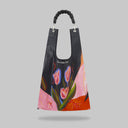 "Unrushed Blossom" Toby Bag with detachable leather strap