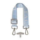 Light Blue Woven Fabric Bag Strap/Wrist Strap with Phone Strap Adapter