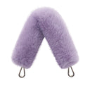 Lavender Fur Bag Strap/Wrist Strap with Phone Strap Adapter