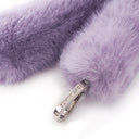 Lavender Fur Bag Strap/Wrist Strap with Phone Strap Adapter