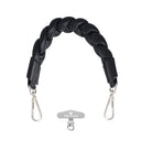 Twisted Faux Leather Strap/Wrist Strap with Phone Strap Adapter
