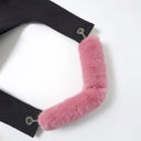 Barbie Pink Fur Bag Strap/Wrist Strap with Phone Strap Adapter