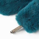 Loyal Blue  Fur Bag Strap/Wrist Strap with Phone Strap Adapter
