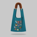 "Yes but coffee first" Toby Bag with detachable faux fur strap