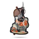 Bag Charm - Skateboarding Lucky Cat Charm/Glasses Holder