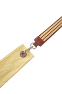 Bicolour Striped Wrist Strap: Brown & Yellow