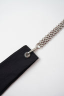 Silver Link Metal Bag/Wrist Strap with Phone Strap Adapter