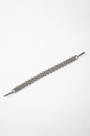Silver Link Metal Bag/Wrist Strap with Phone Strap Adapter