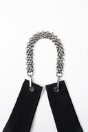 Silver Link Metal Bag/Wrist Strap with Phone Strap Adapter