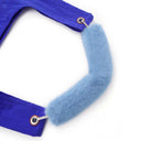Baby Blue Fur Strap/Wrist Strap with Phone Strap Adapter