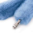 Baby Blue Fur Strap/Wrist Strap with Phone Strap Adapter