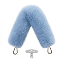 Baby Blue Fur Strap/Wrist Strap with Phone Strap Adapter
