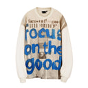 TobyBlack-Live Like A Cat-FOCUS ON THE GOOD Unisex Classic Sweatershirt-Confidence Boosting Sweatshirt | Minimalist Streetwear | Motivational Graphic Apparel | Positive Energy Clothing | Lifestyle Inspiration Wear