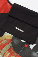 "Skateboarding Lucky Cat" Toby Bag with detachable faux fur strap