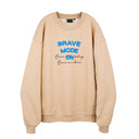 TobyBlack-Live Like A Cat- BRAVE MODE ON Unisex Classic Sweatshirt-Courage Sweatshirt | Motivational Apparel | Minimalist Cotton Sweatshirt | Self-Confidence Clothing | Positive Message Fashion