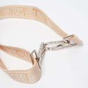 Beige Woven Fabric Bag Strap/Wrist Strap with Phone Strap Adapter