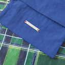 "Green Tartan" Toby Bag with detachable leather strap