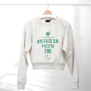 "MEOW 2 ME"  Women Crop Sweatshirt