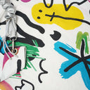 "Flower" Toby Bag with detachable synthetic leather strap