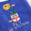 "Buy Me a Flower" Organza toby bag with detachable faux fur strap