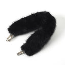 "WHY NOT?" Toby Bag with detachable faux fur strap