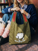 "Off‑Duty Puff" Toby Bag with detachable leather strap