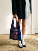 "Looking Good" Toby Bag with detachable faux fur strap