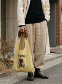 "RUN AWAY" Toby Bag with detachable faux fur strap