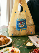 "Eat Good Feel Good" Toby Bag with detachable leather strap
