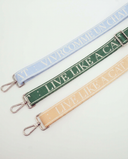 Beige Woven Wrist & Bag Strap with Phone Adapter
