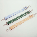 Beige Woven Wrist & Bag Strap with Phone Adapter