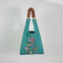 "Yes but coffee first" Toby Bag with detachable faux fur strap
