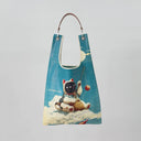 Elegant Gone Fishish Toby Bag for daily use with detachable strap