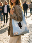 "Good things are Coming" Toby Bag with detachable leather strap