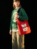 "WHY NOT?" Toby Bag with detachable faux fur strap